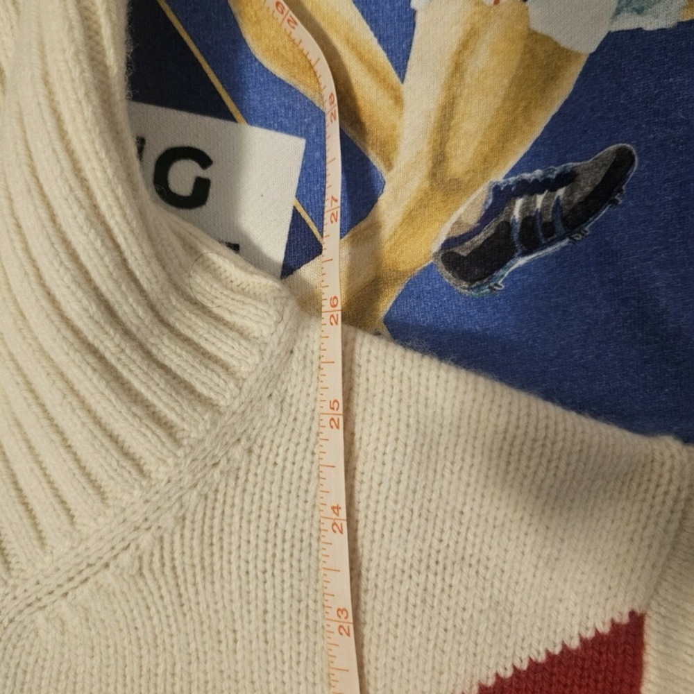 Polo by Ralph Lauren Cream Crest Turtleneck Sweater - Picture 10 of 11
